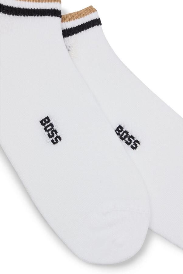 BOSS Sneakersokken 2P AS Uni stripe CC met gestreepte afwerking (set 2 stuks) - Foto 2