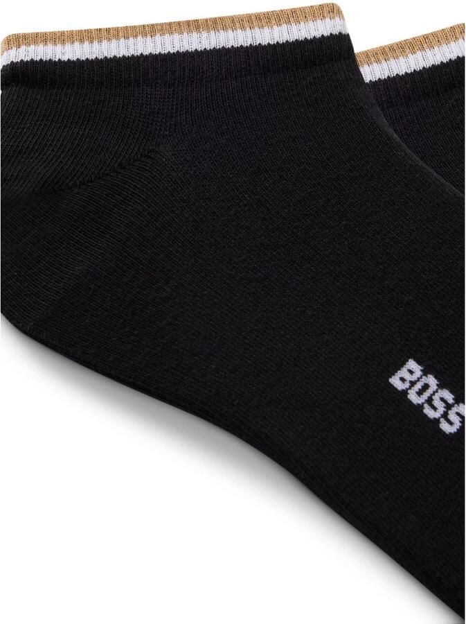 BOSS Sneakersokken 2P AS Uni stripe CC met gestreepte afwerking (set 2 stuks) - Foto 2