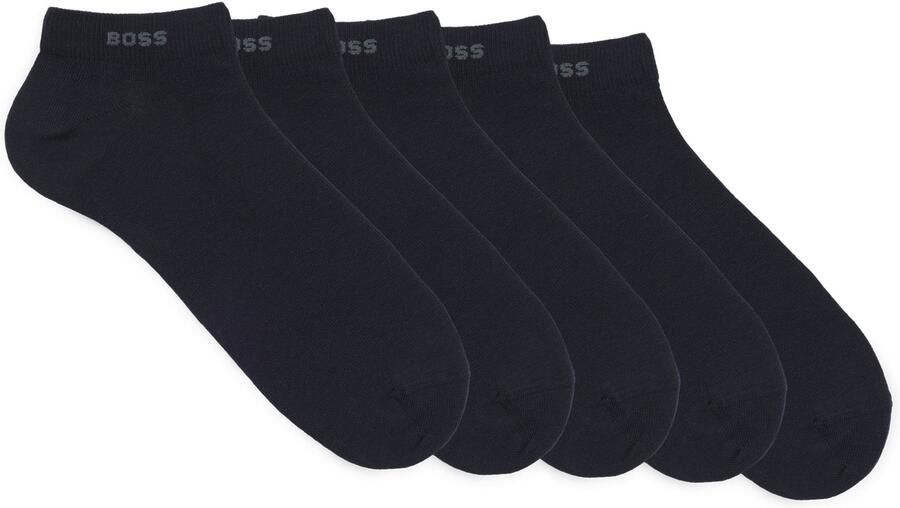 Boss Sneakersokken met labeldetail in een set van 5 paar - Foto 8