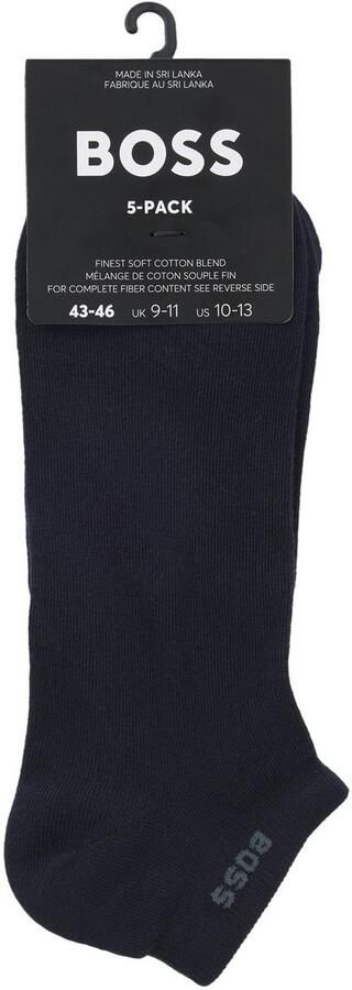 Boss Sneakersokken met labeldetail in een set van 5 paar - Foto 7