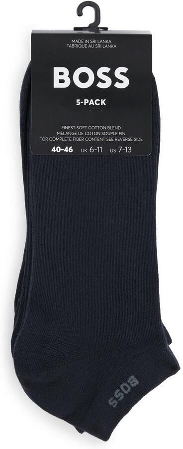 Boss Sneakersokken met labeldetail in een set van 5 paar - Foto 6