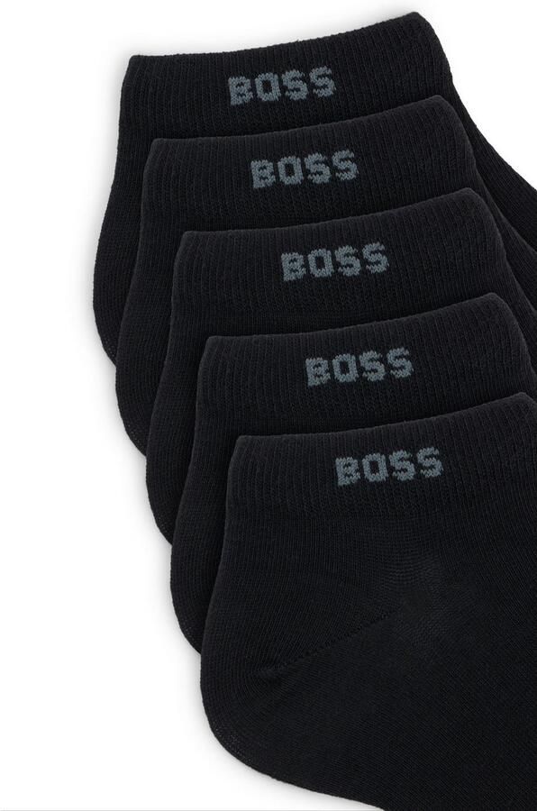 Hugo Boss Heren Sokken 5-Pack Klassiek Zwart Black Heren - Foto 3