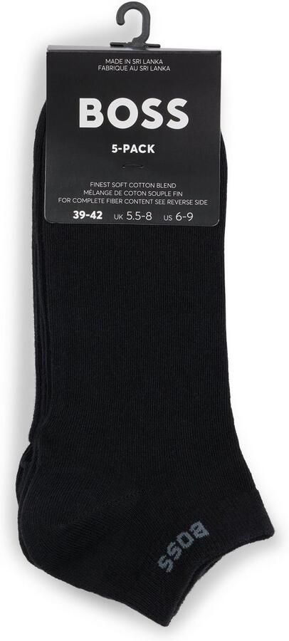 Hugo Boss Heren Sokken 5-Pack Klassiek Zwart Black Heren - Foto 4