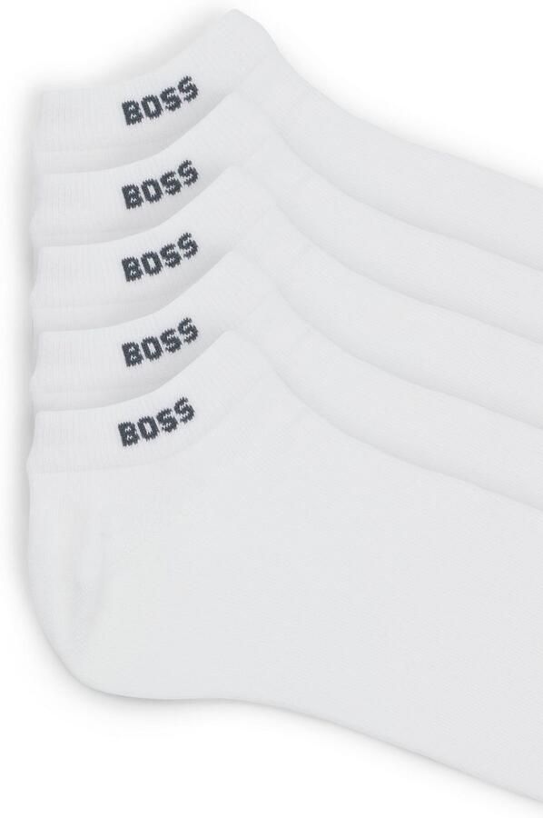 Boss Sneakersokken met labeldetail in een set van 5 paar