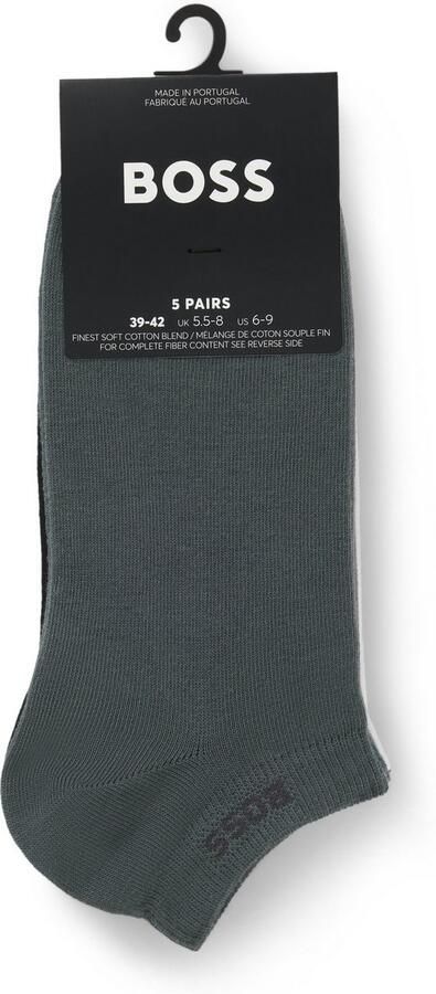 BOSS Sneakersokken 5P AS Uni CC met -label (set 5 paar) - Foto 3