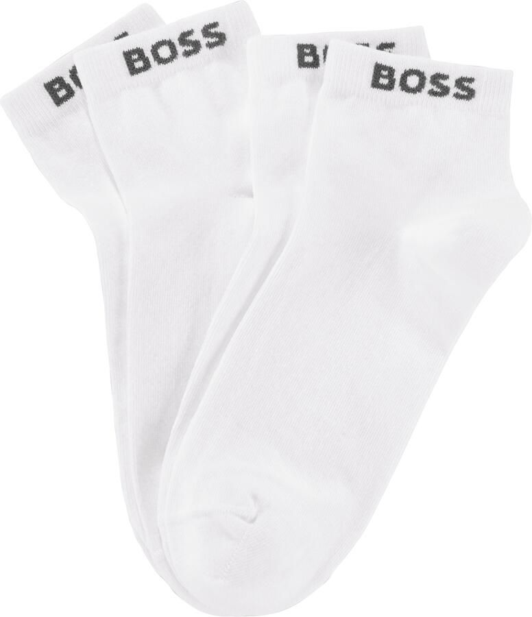BOSS Sneakersokken met ingenaaide merkopdruk (set 2 paar) - Foto 5