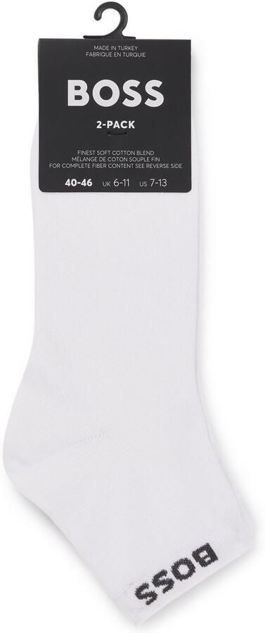 BOSS Sneakersokken met ingenaaide merkopdruk (set 2 paar) - Foto 4