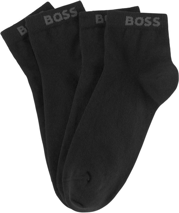 BOSS Sneakersokken met ingenaaide merkopdruk (set 2 paar) - Foto 6