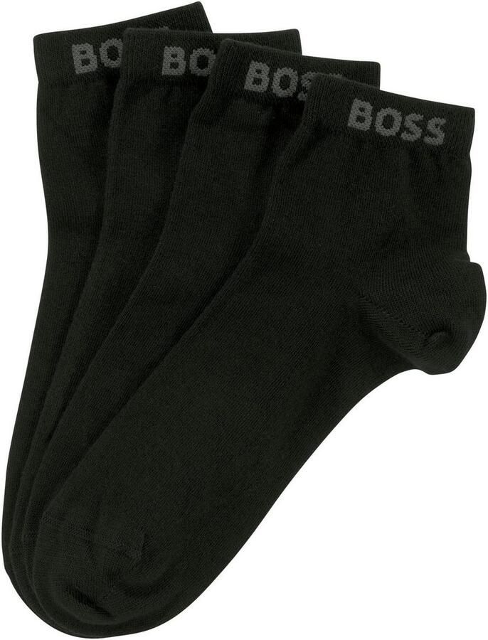 BOSS Sneakersokken met ingenaaide merkopdruk (set 2 paar) - Foto 3