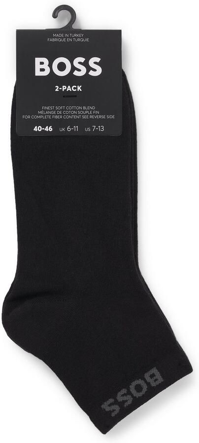 BOSS Sneakersokken met ingenaaide merkopdruk (set 2 paar) - Foto 5