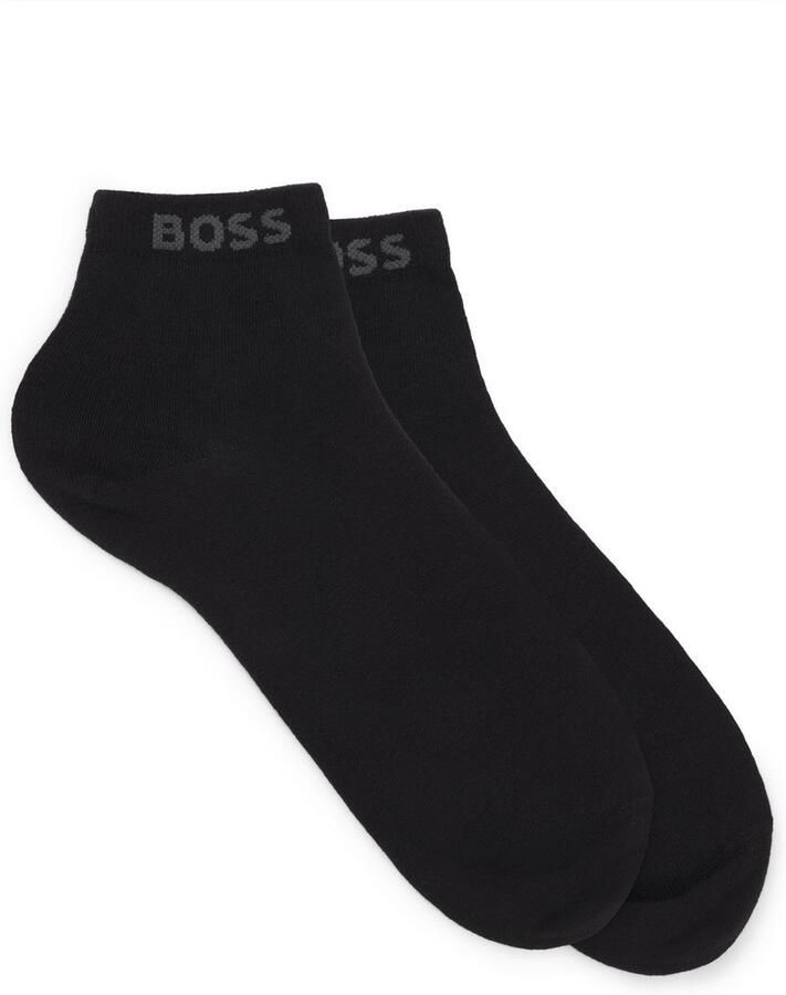 BOSS Sneakersokken met ingenaaide merkopdruk (set 2 paar) - Foto 2