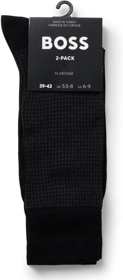 BOSS Sokken 2P Houndstooth MC met geborduurd merklogo (2 paar Set van 2) - Foto 6
