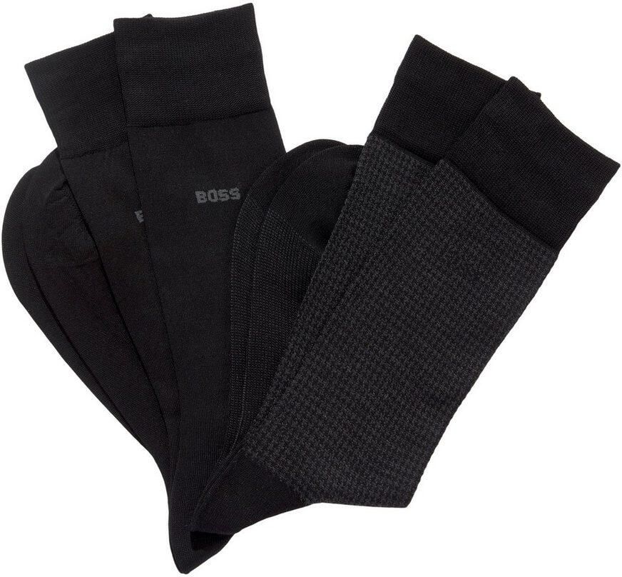 BOSS Sokken 2P Houndstooth MC met geborduurd merklogo (2 paar Set van 2) - Foto 2