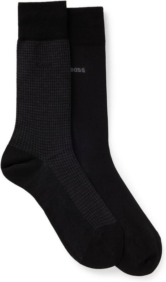 BOSS Sokken 2P Houndstooth MC met geborduurd merklogo (2 paar Set van 2) - Foto 5
