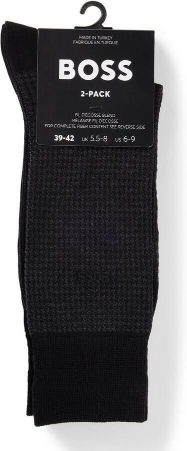 BOSS Sokken 2P Houndstooth MC met geborduurd merklogo (2 paar Set van 2) - Foto 7