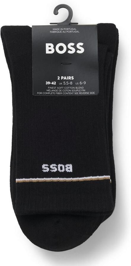Boss Sokken met labelstitching model 'Iconic' in een set van 2 paar - Foto 10