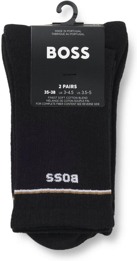 Boss Sokken met labelstitching model 'Iconic' in een set van 2 paar - Foto 9