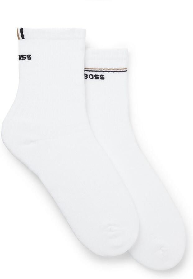 Boss Sokken met labelstitching model 'Iconic' in een set van 2 paar - Foto 3