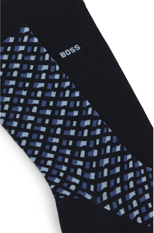 Boss Sokken met labeldetail in een set van 2 paar