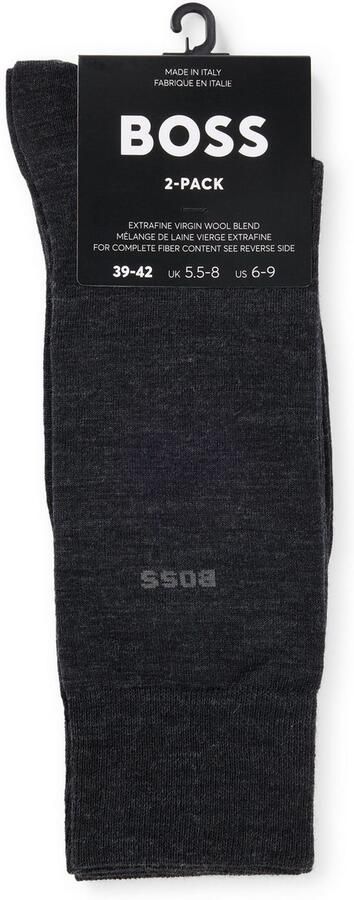 BOSS Sokken 2P RS Uni WO met geborduurd merklogo (2 paar Set van 2) - Foto 3