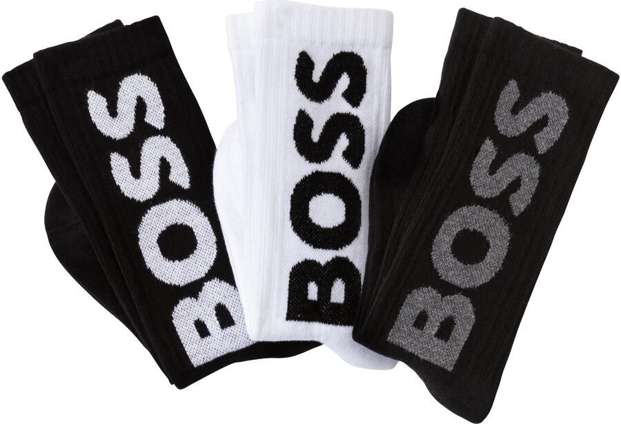 Boss Sokken met labeldetail in een set van 3 paar - Foto 6