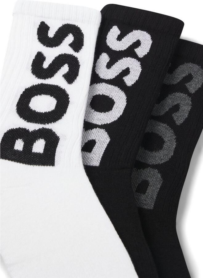 Boss Sokken met labeldetail in een set van 3 paar