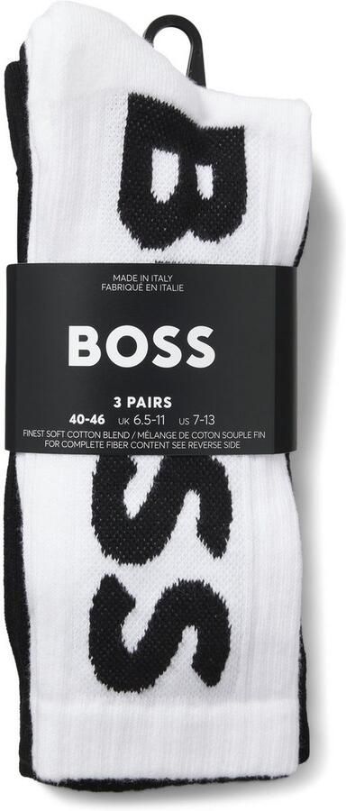 Boss Sokken met labeldetail in een set van 3 paar - Foto 5
