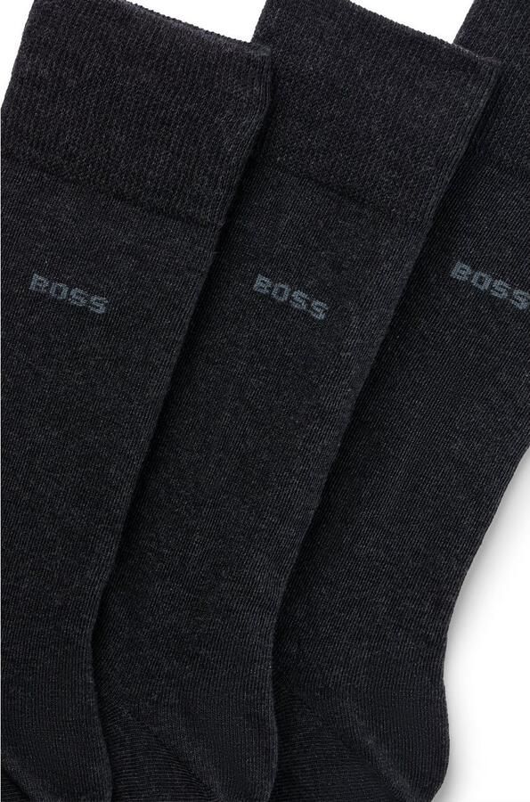 Hugo Boss Heren Sokken 3-Pack Grijs Casual Gray Heren - Foto 11