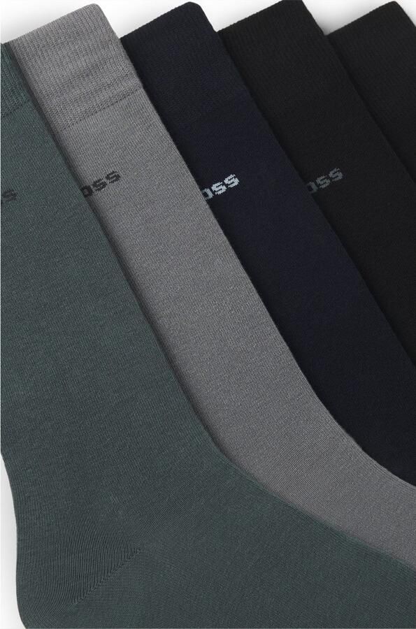 BOSS Sokken 5P Uni Color CC in klassieke uni-kleur (5 paar) - Foto 2