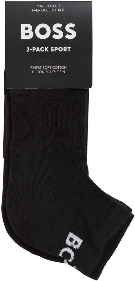 BOSS sneakersokken met logo set van 2 zwart - Foto 6