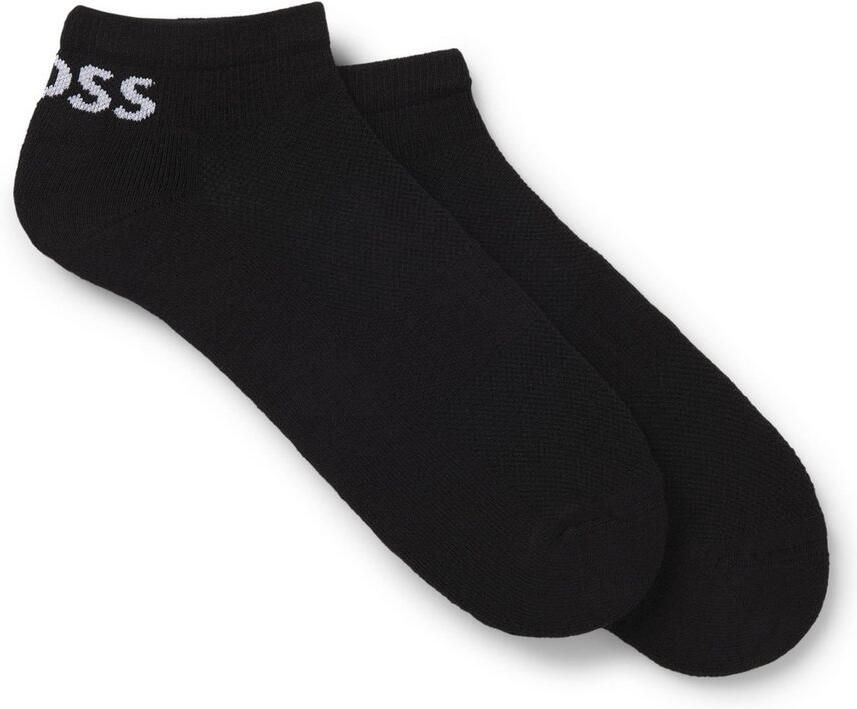 BOSS sneakersokken met logo set van 2 zwart - Foto 3