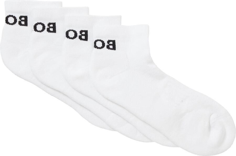 BOSS sneakersokken met logo set van 2 wit - Foto 8