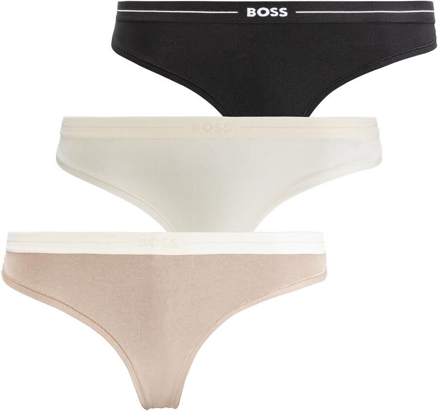 Boss String met elastische band met label in een set van 3 stuks - Foto 8