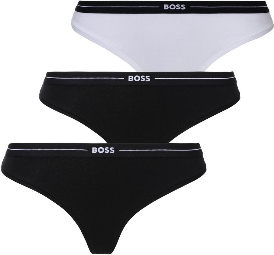 BOSS String 3P THONG met -logo tailleband (3 stuks) - Foto 6