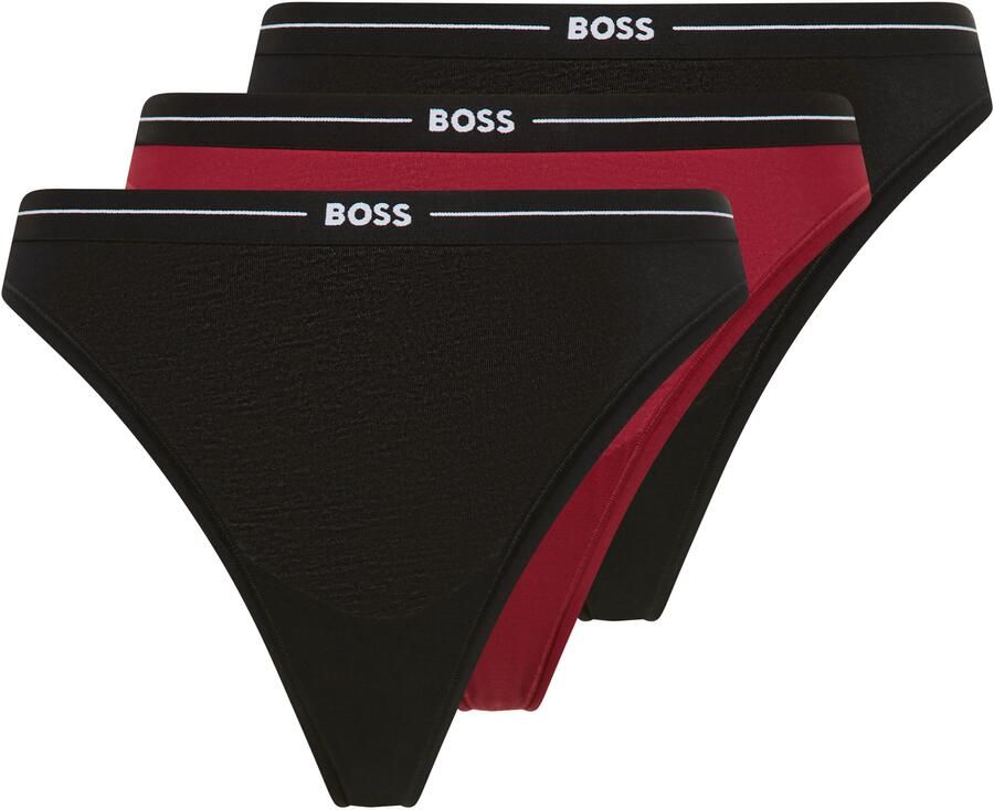 BOSS String 3P THONG met -logo tailleband (3 stuks) - Foto 5