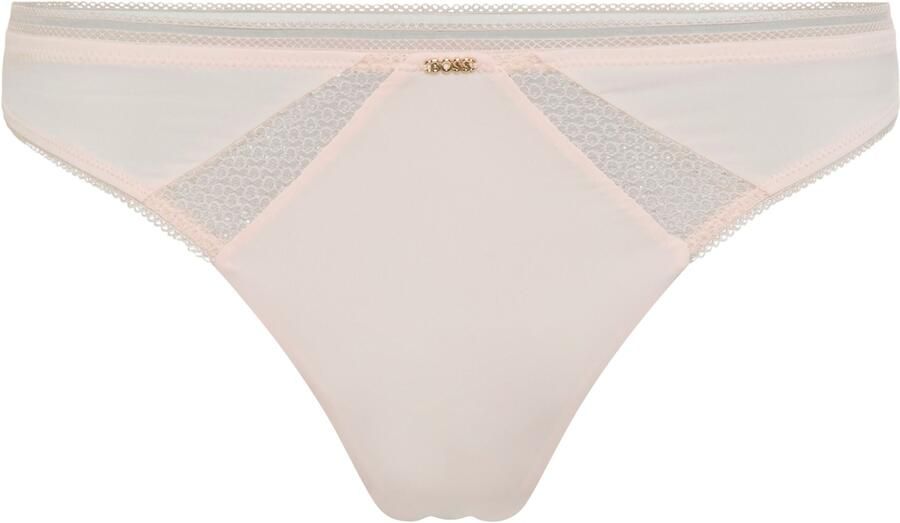 BOSS String Pure lichaamsnauwkeurige vorm met kantinzet - Foto 2