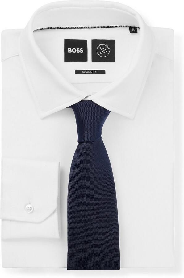 Boss Stropdas met fijne structuur (7 5 cm) - Foto 3