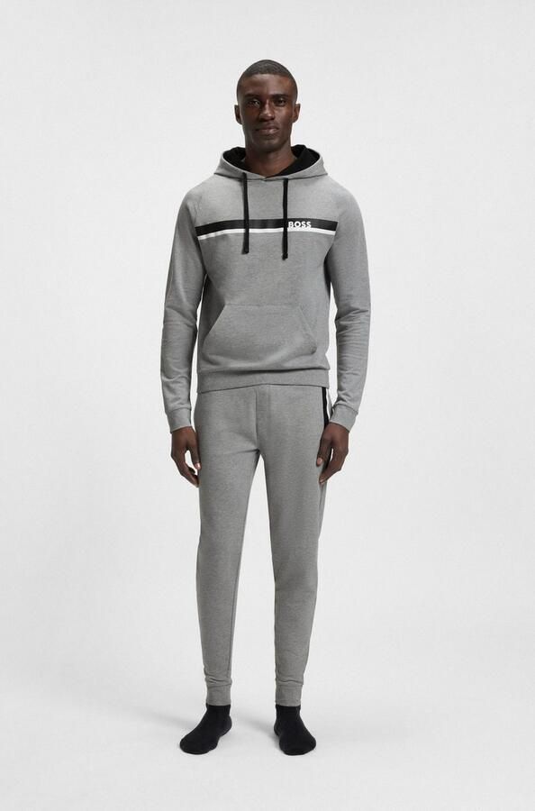 BOSS Sweatbroek Authentic Pan met logo-opschrift opzij - Foto 3