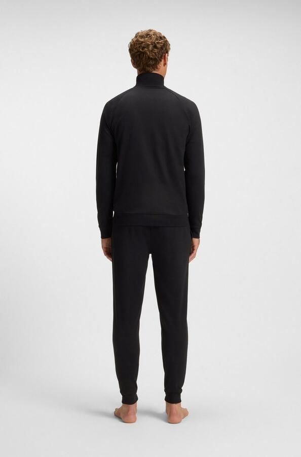 BOSS Sweatvest Authentic Jacket Z van katoen-badstof met strepen en logo regular fit - Foto 4