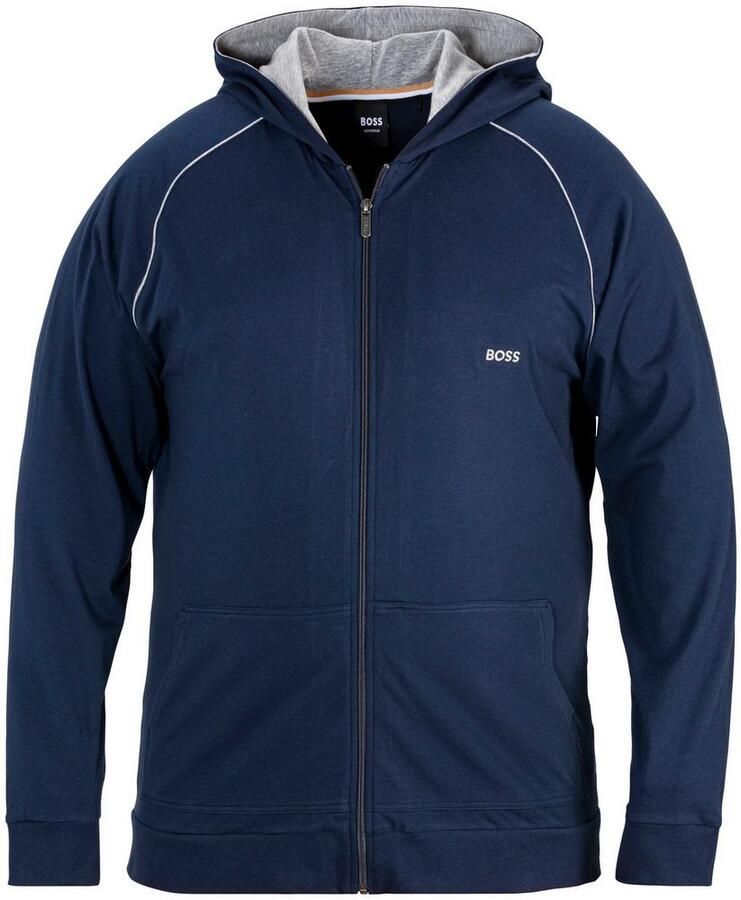 BOSS Sweatvest B-Mix&Match J met contrastnaad op de mouw