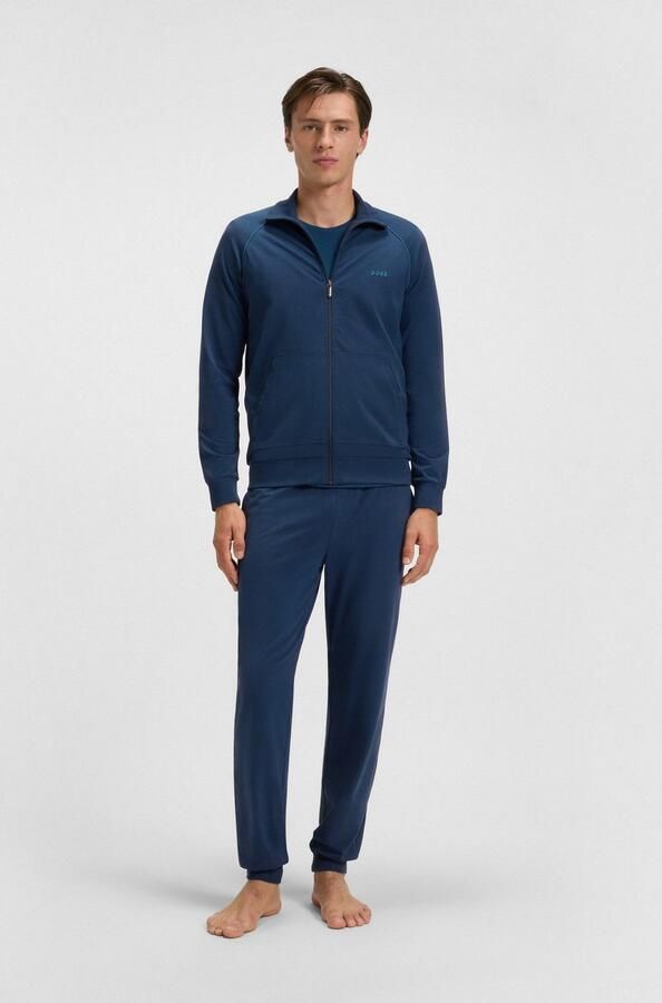 Boss Regular fit sweatjack van katoenmix - Foto 3