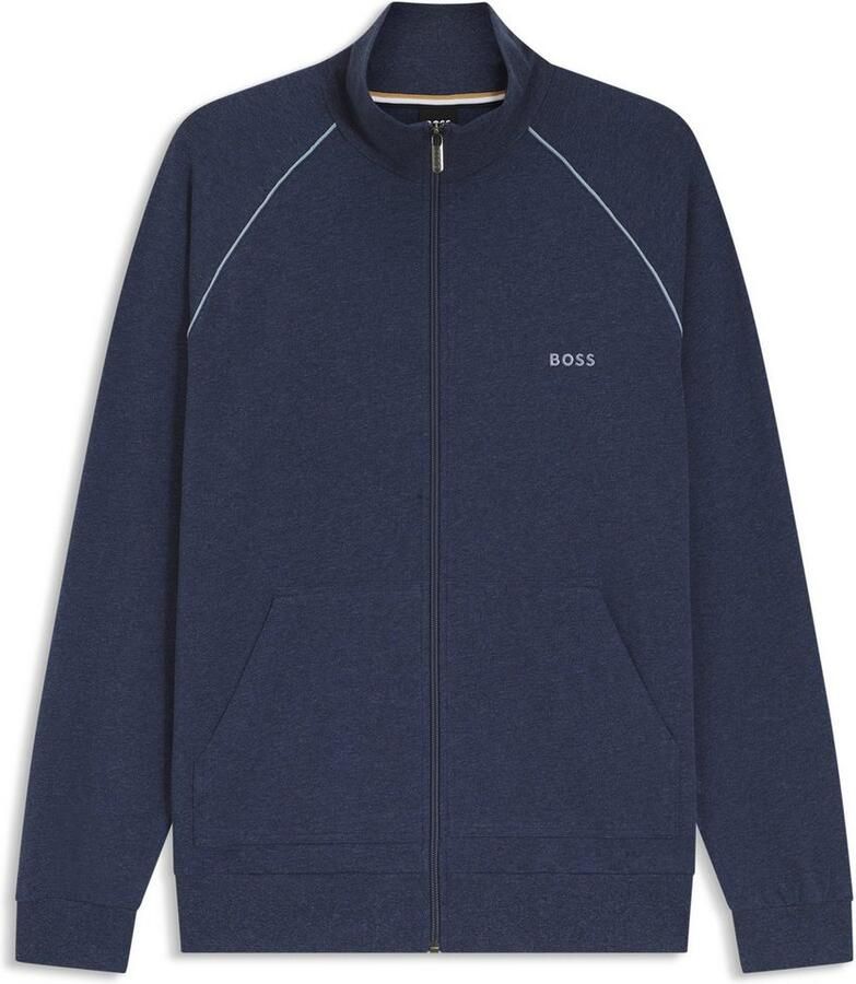 Boss Regular fit sweatjack van katoenmix - Foto 7