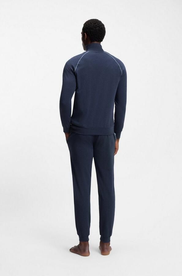 Boss Regular fit sweatjack van katoenmix - Foto 5