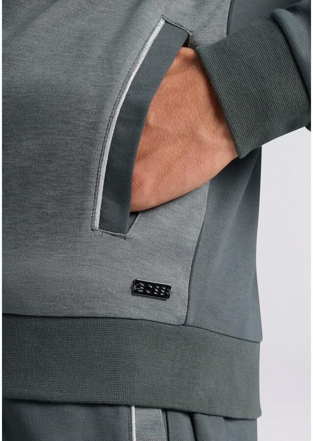 BOSS Sweatvest Tracksuit jacket Nieuw opstaande kraag