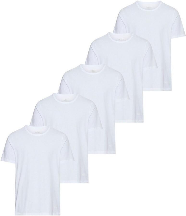 BOSS T-shirt 5 Pack Authentic Basic ronde hals voordeelpak set logo (5-delig)