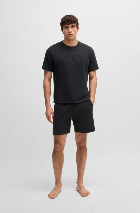 BOSS T-shirt David met groot logoborduursel - Foto 5
