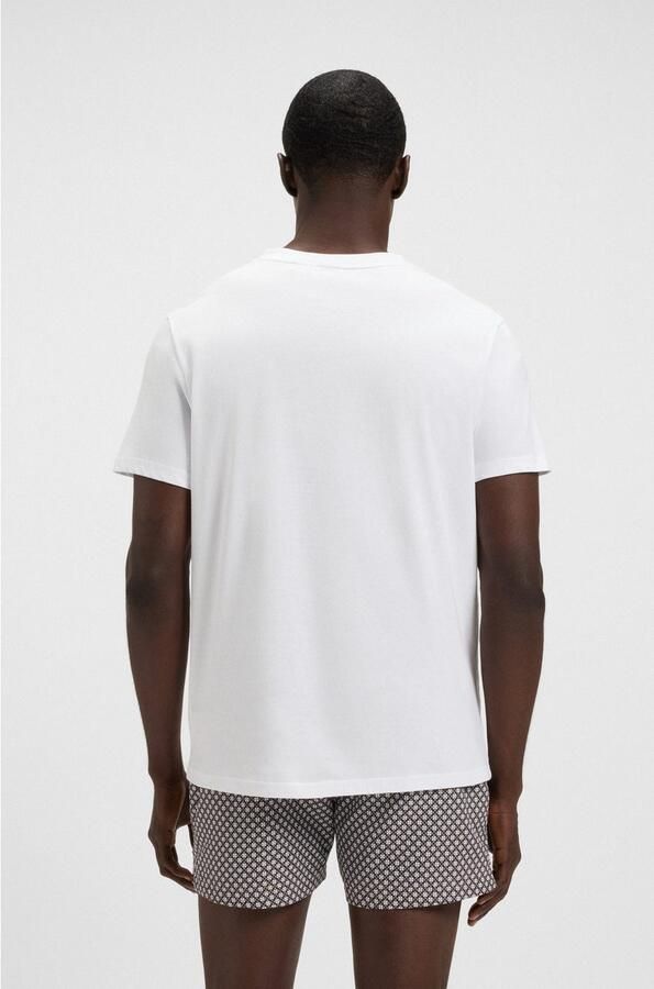 Boss T-shirt met labelprint model 'Basic Logo' - Foto 4