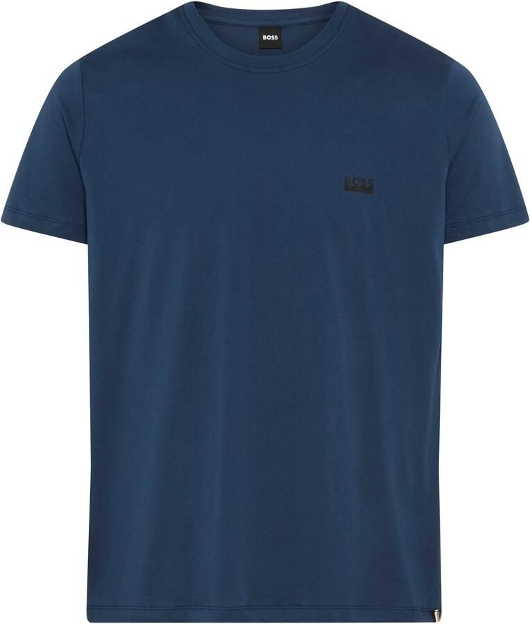 BOSS T-shirt Ronde hals jersey klein logo regular fit