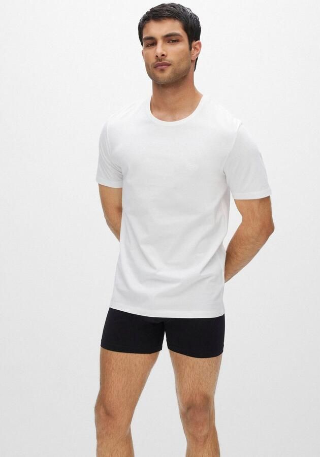 Boss Regular fit T-shirt van puur katoen in een set van 3 stuks model 'CLASSIC'