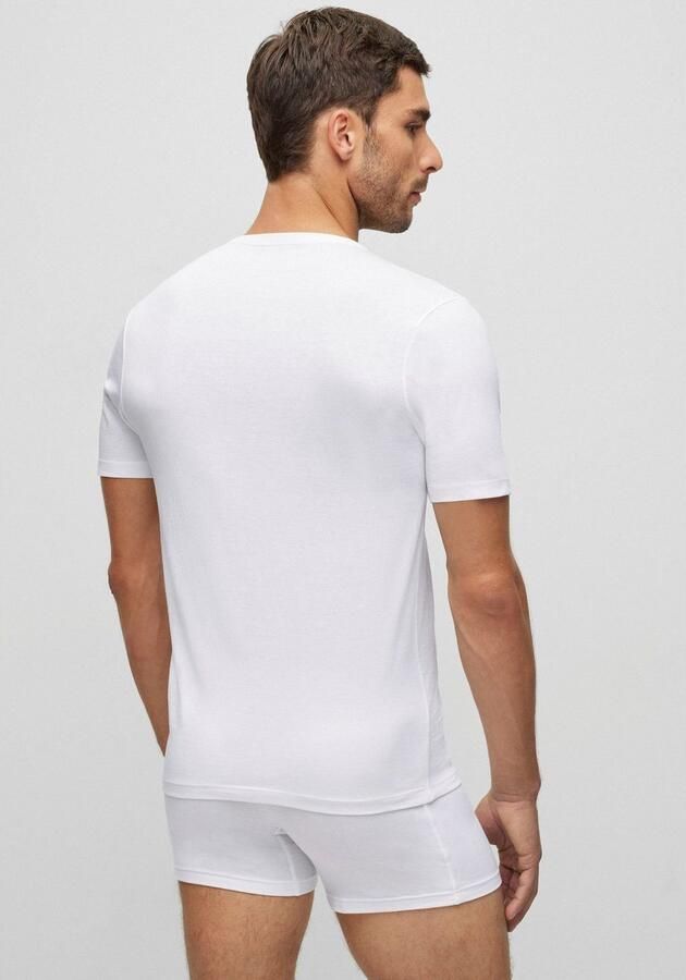 Hugo Boss 3-Pack Regular Fit Pure Cotton C-neck T-shirts White Wit Heren - Foto 9